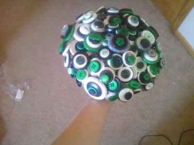 DIY button bouquet UPDATED... opinions needed