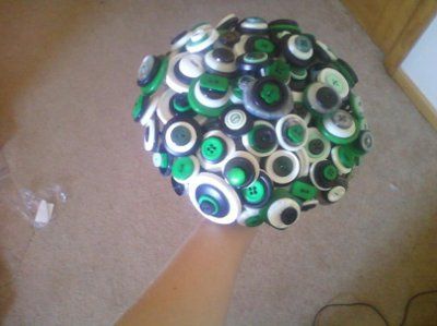 DIY button bouquet UPDATED... opinions needed