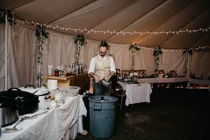 buffalo horn mug and a keg