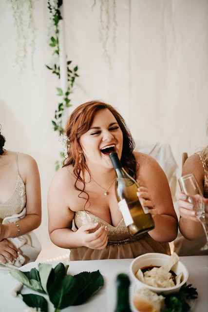 Lex doesn't need a glass, she'll just drink the whole bottle 