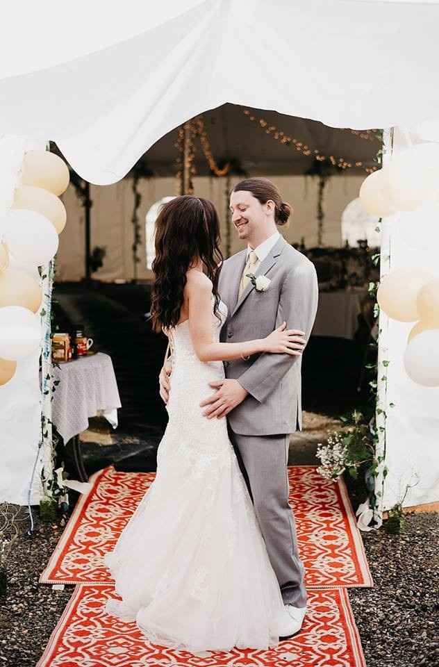 cute whimsical tent entrance
