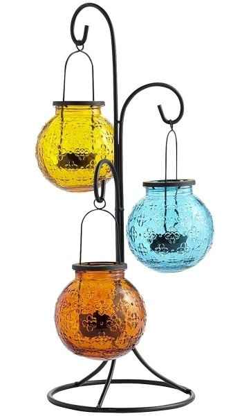 Ideas on decorating a tabletop lantern tree?
