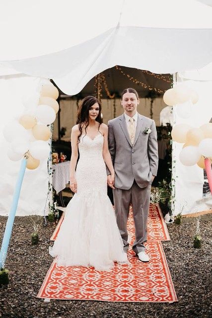 Boho tent entrance