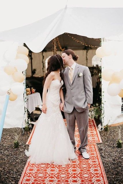 Boho tent entrance