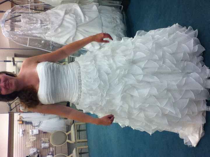 Tried on dresses for the first time!! *pics*