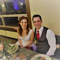 Making sure that we eat between people coming up to say hi and take pics. The food was DELICIOUS!