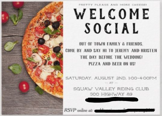 Out-of-town guests welcome party/social/meet&greet 3