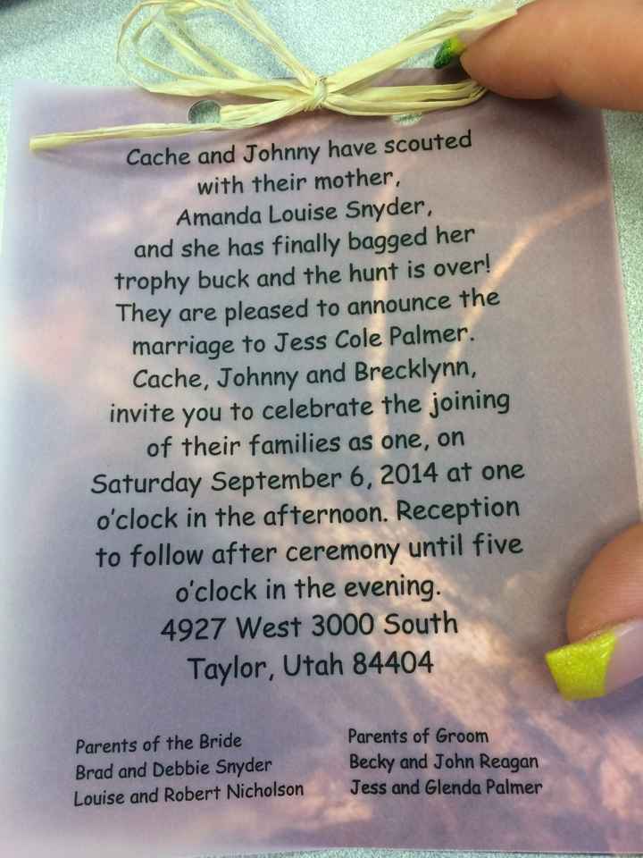 Wedding Invitations (PICS)