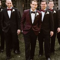 Burgandy Grooms Suit - 2