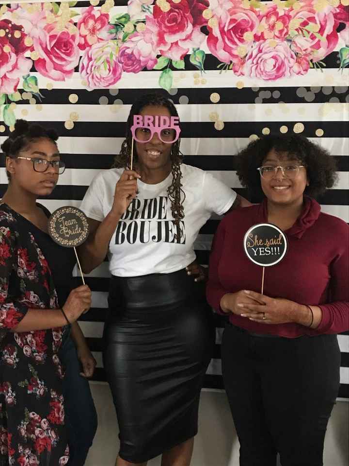 Me and my stepdaughters at the shower