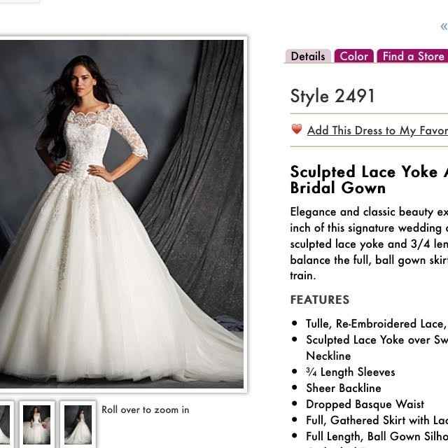 3/4 lace sleeves for Spring wedding?