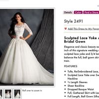 3/4 lace sleeves for Spring wedding?