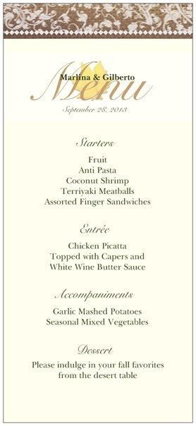 Menu Cards - opinions please
