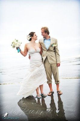 Bouquet flowers for a beach themed wedding