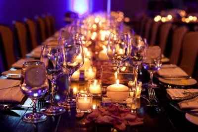 Candle Only Wedding Decor