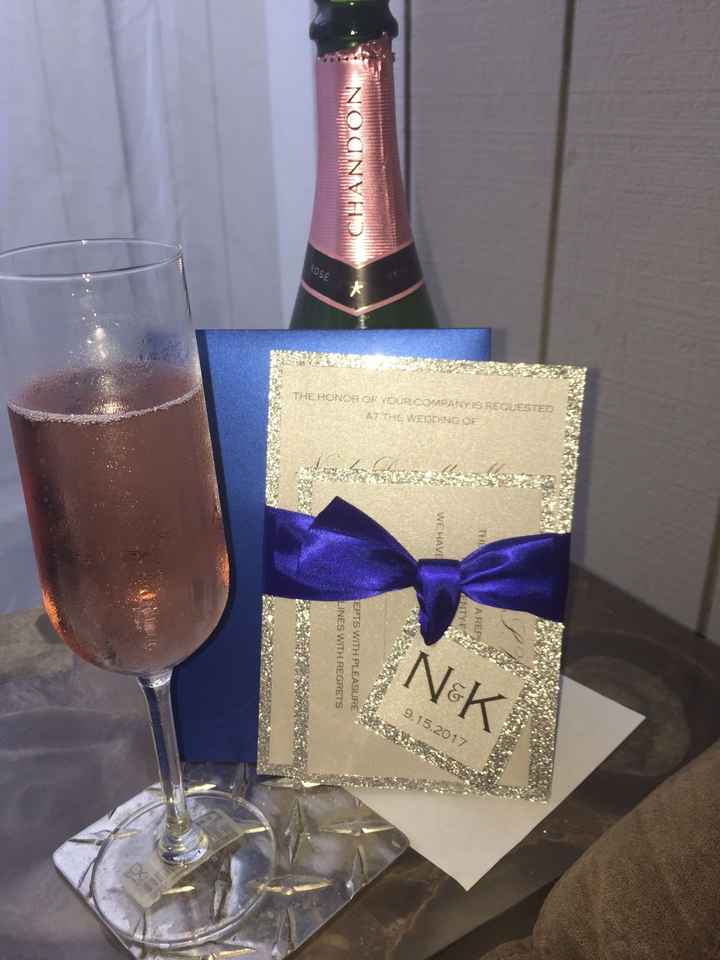 Invites arrived, pop the bubbly! *Updated with pic!