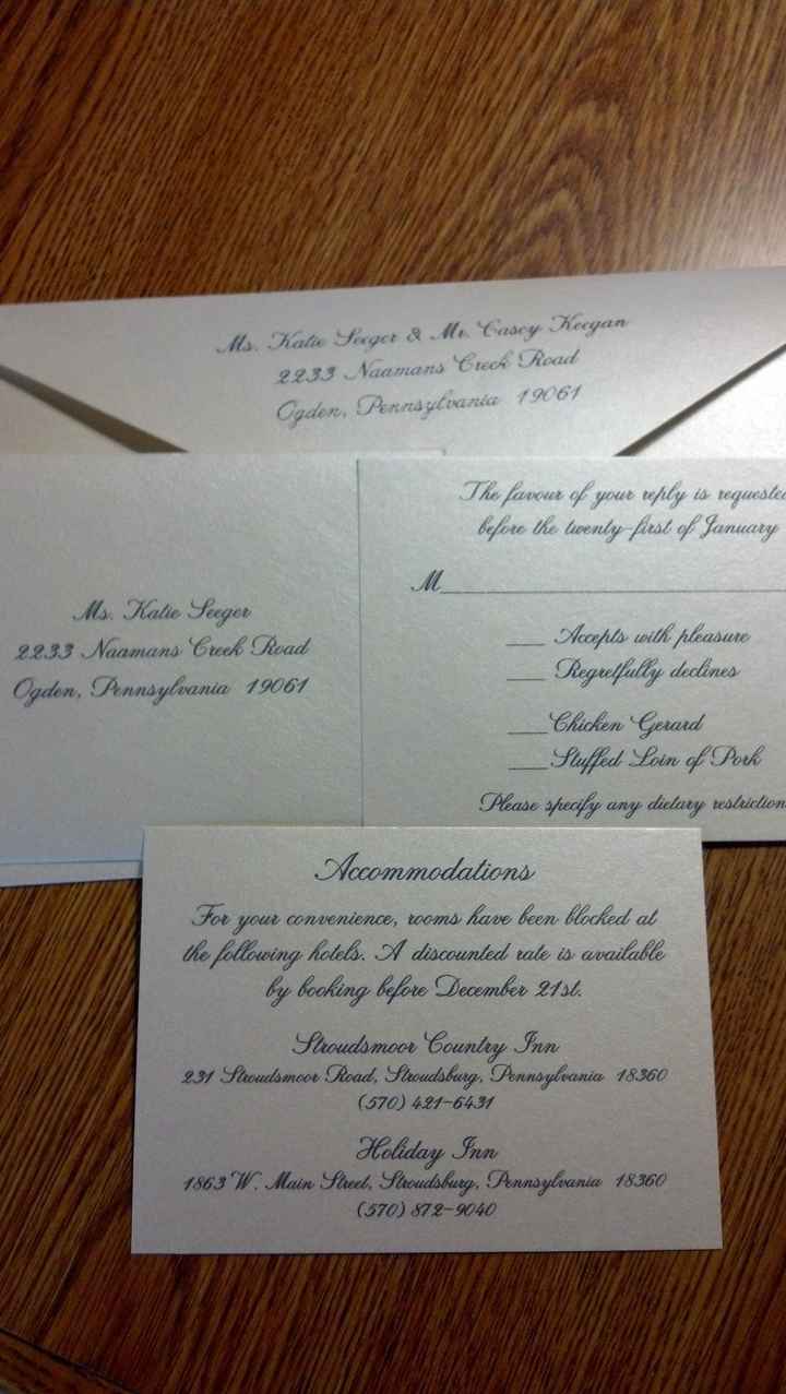 Wedding Invitations show and tell ...