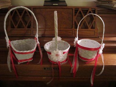 DIY Flower Girl Baskets - pics