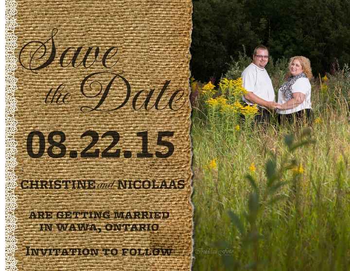 Let's see your save the dates!!