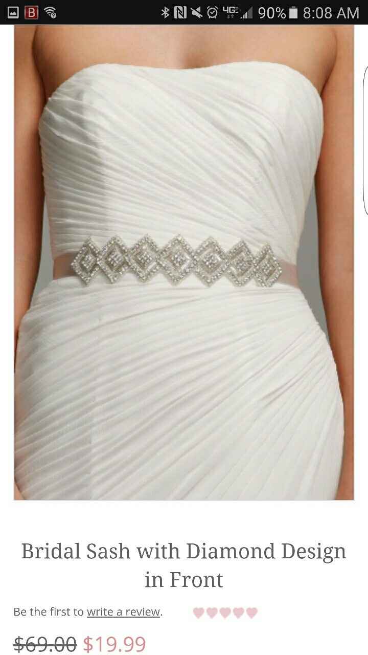 Show me your bridal belt/sash