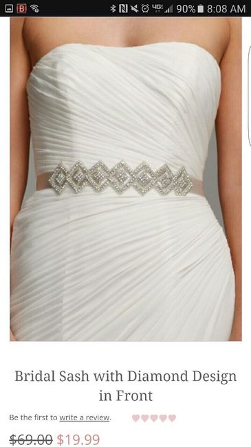 Show me your bridal belt/sash