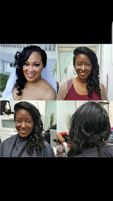 African - American Brides with Natural Hair