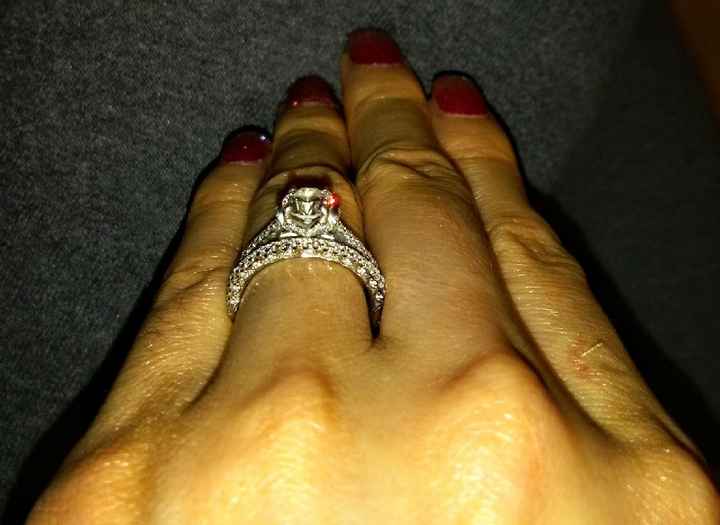 For those of you with solitaire cut stones, what style of wedding band do you have?! - 2