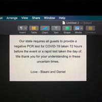Addressing covid precautions in invitations - 1