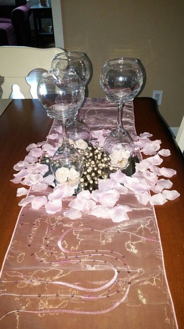 DIY centerpiece mock-up!  Opinions please. :)