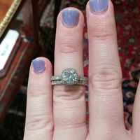 Ladies with halo rings, show me your straight wedding bands!