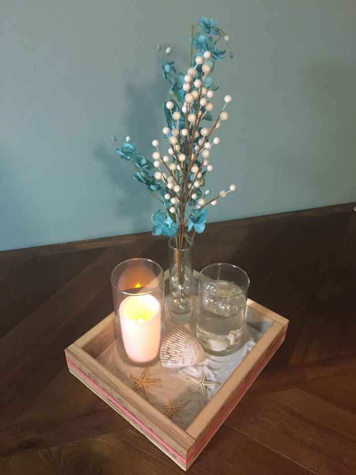CC on my diy wedding centerpieces.