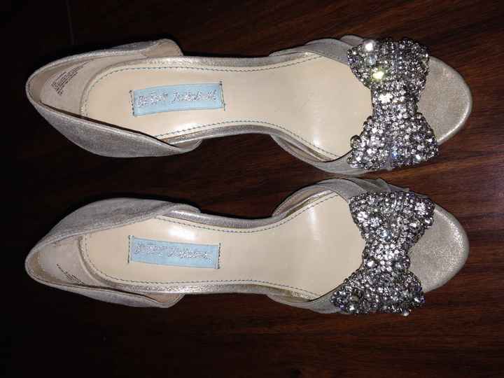 Glass slipper - show me your wedding shoes!