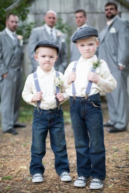 Grooms and groomsmen. - 1