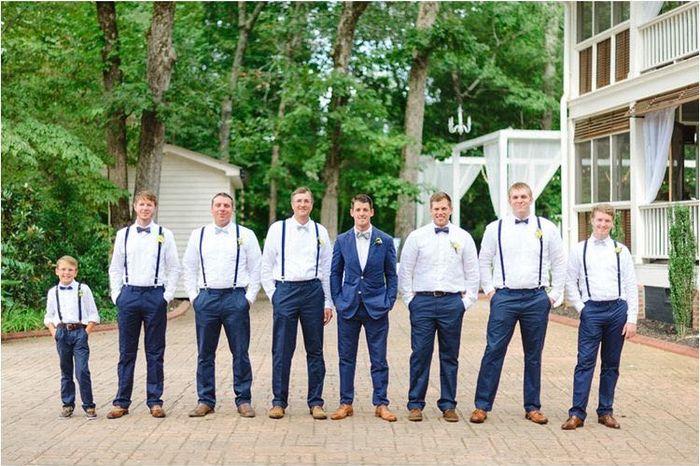 Grooms and groomsmen. - 2
