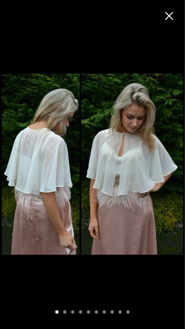 Wedding cape or capelet - 3