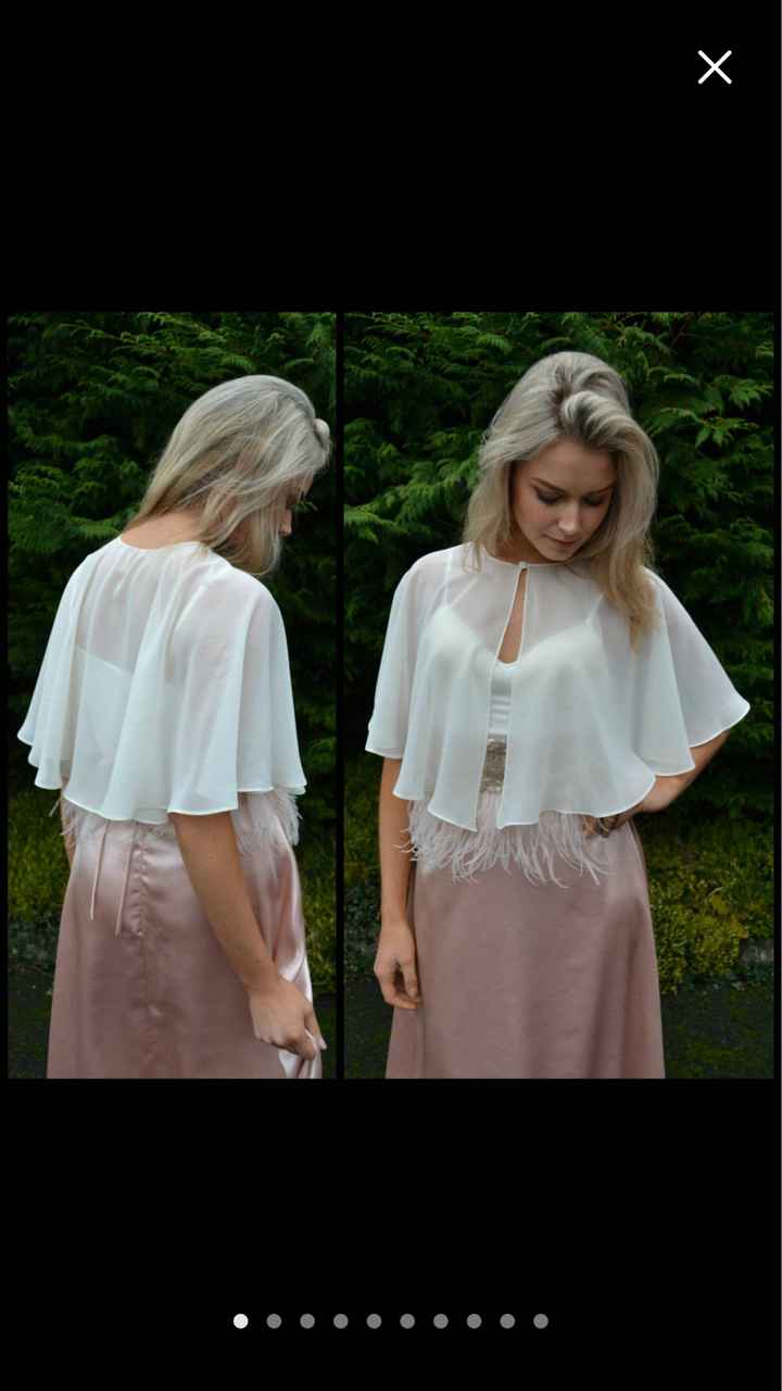 Wedding cape or capelet - 3