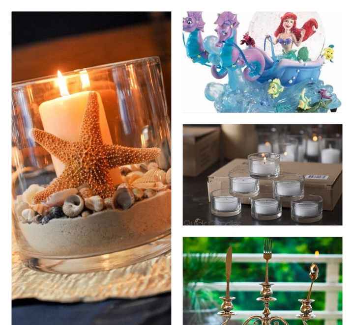 Beach/little Mermaid-themed wedding w/ not so beachy venue - 1