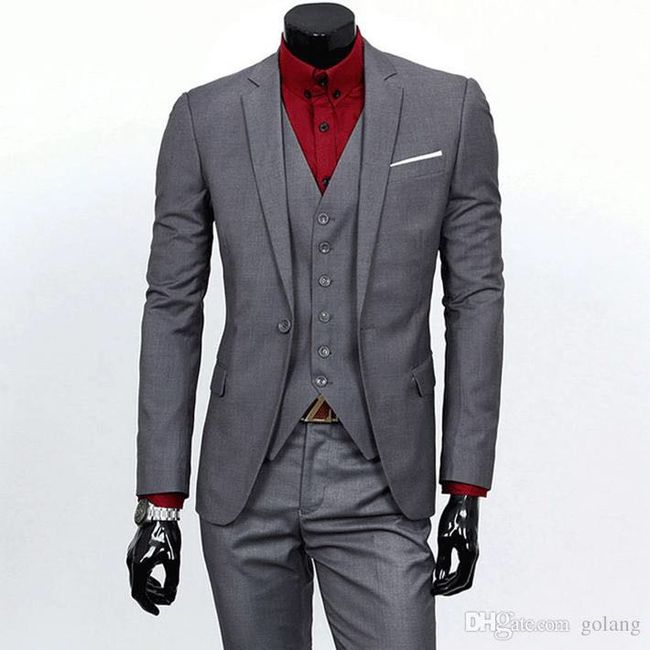 Groom's Suit - blue, grey, brown, help! 1