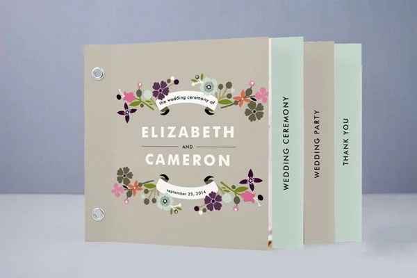 Wedding programs! - 1