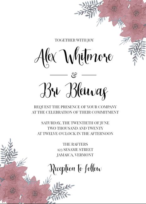 I’m making my own invitations. My fiancé thinks i could manage to sell them. Thoughts? - 1