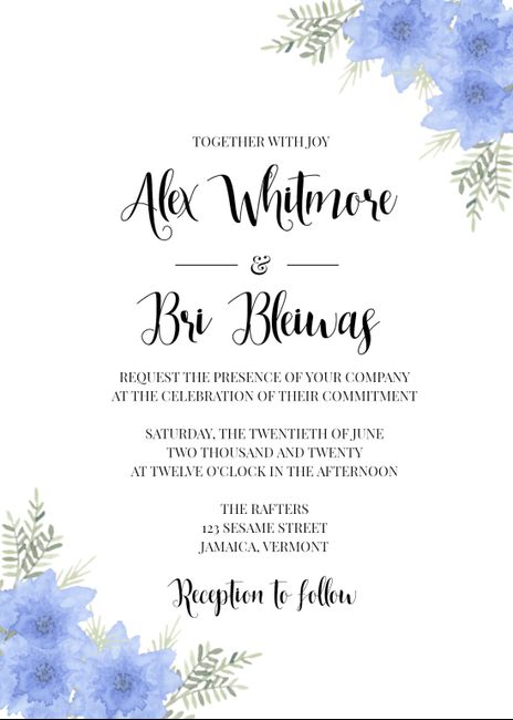 I’m making my own invitations. My fiancé thinks i could manage to sell them. Thoughts? - 2