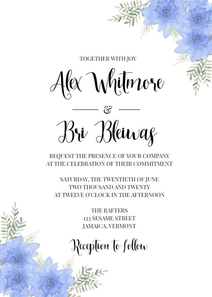 I’m making my own invitations. My fiancé thinks i could manage to sell them. Thoughts? - 2