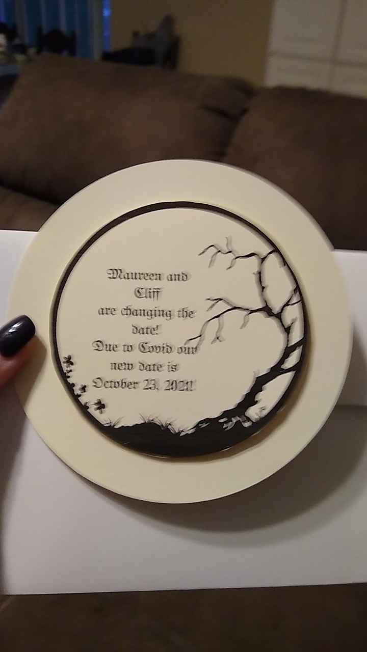 Postponed wedding need new save the dates - 1