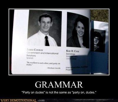NWR:  why grammar is important