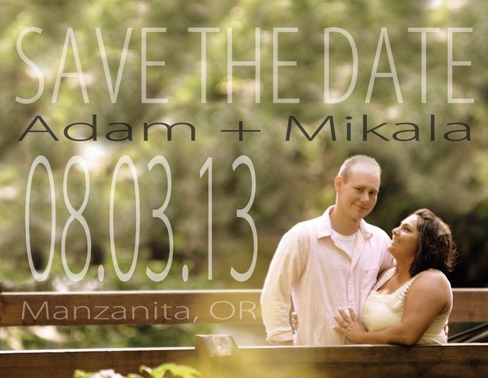SAVE THE DATE OPTION!