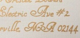 My attempt at calligraphy!