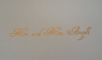 My attempt at calligraphy!