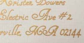 addressing invitations/and sending them off