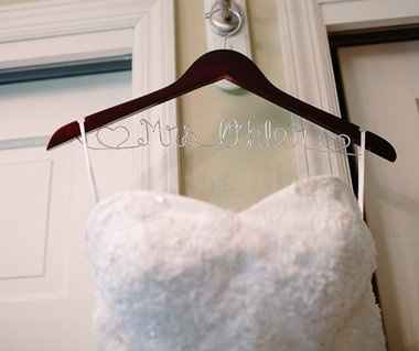 Show me you wedding dress hanger, where did you buy your hanger?
