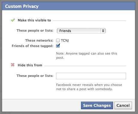 NWR: Limitation Settings On FB?